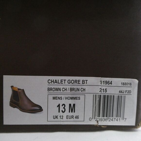 Florsheim Chalet Plain Toe Gore Chelsea Boots Men Sz 13 M Rough Out Heel Vamp XX - Picture 2 of 11